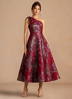 Jonelle Merlot Midikjole image4