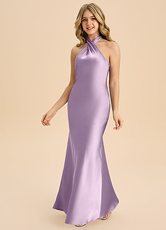 Azazie Chickie Junior Klä av Tubklänning i Stretch Satin Plisserad image5