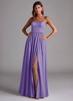 Azazie Calianna Bridesmaid Dresses Tahiti A-Line Off the Shoulder Stretch Satin Convertible Dress image1