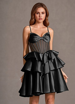 Aurisse Black Mini Dress image5