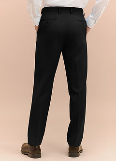 front James Black Structured Stretch Dress Pants