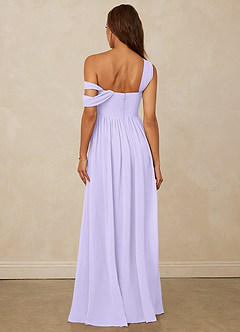 Christian Siriano Bridal for Azazie 1014 Bridesmaid Dresses Lilac A-Line Off the Shoulder Chiffon Dress image3