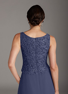 Azazie Cornelia Mother of the Bride Dresses Stormy Sheath Square Neckline Sequins Chiffon Dress image12