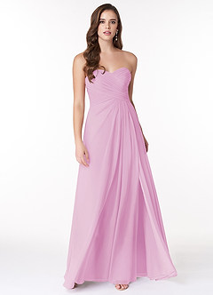 Azazie Arabella Allure Final Sale Candy Pink A-Line Sweetheart Neckline Chiffon Convertible Dress image4