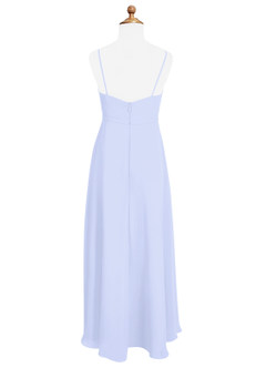Azazie Naeem Junior Lavender A-Line Ruched Chiffon Dress image5