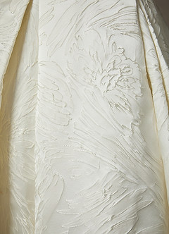 Azazie Efina Hochzeitskleider Ballkleid Blumen-Jacquard Kleid Antikweiß image6