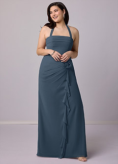 Barbie ♥ Azazie Bridesmaid Dresses Neptune Sheath Strapless Chiffon Convertible Dress image11