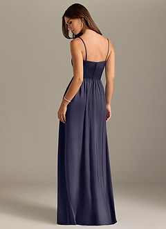 Azazie Calianna Bridesmaid Dresses Stormy A-Line Off the Shoulder Stretch Satin Convertible Dress image2