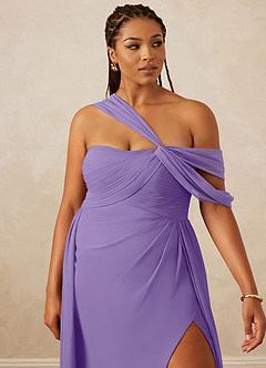 Christian Siriano Bridal for Azazie 1014 Bridesmaid Dresses Tahiti A-Line Off the Shoulder Chiffon Dress image15