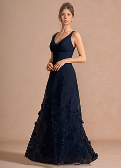 Valora Navy Maxi Dress image3