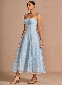 Aiselle Sky Blue Maxi Dress image4