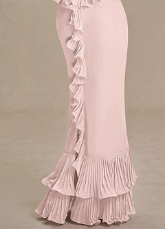 Vionette  Powder Pink Ruffle Maxi Dress image7