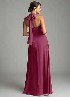 Azazie Tamira Bridesmaid Dresses Mulberry A-Line Pleated Chiffon Convertible Dress image8