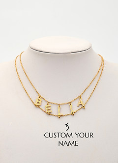 front Collana girocollo con nome personalizzato