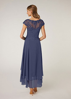 Azazie Shonda Mother of the Bride Dresses Stormy Lace Chiffon Dress image2