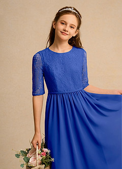 Azazie Pippin Junior Formal Flower Girl Klänningar Klä A-Line i Spets image3