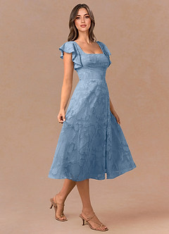 Talia Haze Blue Midi Dress image4