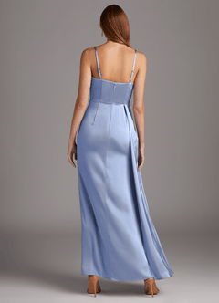 Azazie Bona Stretch Satin Dress Final Sale  image5