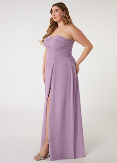 Azazie Arabella Allure Brautjungfernkleider Wandelbar A-Linie Herzausschnitt Chiffon Kleid Blauregen image16