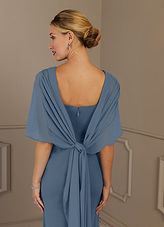 Azazie Dion Mother of the Bride Dresses Twilight Sheath Scoop Stretch Crepe Dress image7