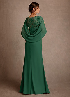 Azazie Santa Clara Kleider für die Brautmutter A-Linie Spitze Kleid Dunkelgrün image2