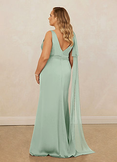 Christian Siriano Bridal for Azazie 1011 Robes de demoiselle d'honneur Robe Sirène en Satin extensible Arc Agave image12