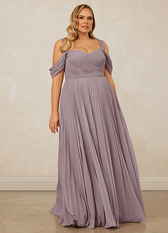 Christian Siriano Bridal for Azazie 1013 Brautjungfernkleider A-Linie Schulterfrei Chiffon Kleid Dämmerung image10