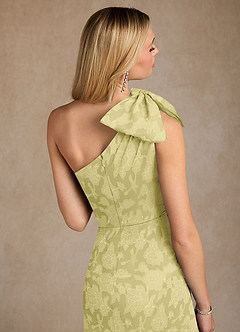 Azazie Easton Mère de la mariée Robes Robe Princesse en Blumen-Burnout Ue épaule Sorbet Citron image5