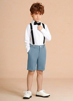 front Oliver Light Blue Boy Shorts 4-Piece Set