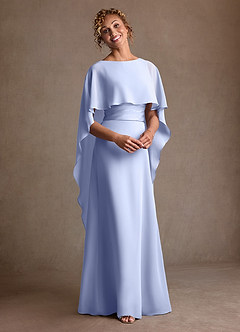 Azazie Marilla Suknie dla Matki Panny Młodej Linia A Pofałdowany Szyfon Długość podłogi Sukienka image6