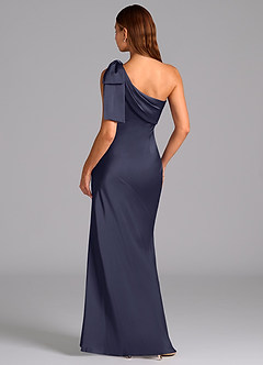 Azazie Yuanna Brudtärnklänningar Klänning av Sjöjungfru i Stretch Satin One-shoulder Stormig image2