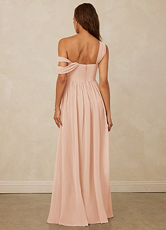 Christian Siriano Bridal for Azazie 1014 Brautjungfernkleider A-Linie Schulterfrei Chiffon Kleid Englisches Rosa image3