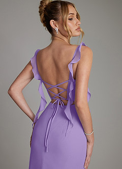 Azazie Jessamine Bridesmaid Dresses Tahiti Mermaid Corset Chiffon Dress image2