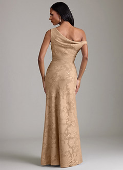 Azazie Emerson 신부 들러리 드레스 인어 오프 더 숄더 플로럴 번아웃 바닥 길이 드레스 image6