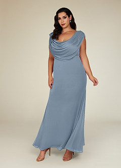Dusty Blue Azazie Ines Mother of the Bride Dress Mother of the Bride ...