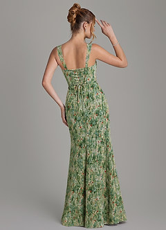 Azazie Agustina Bridesmaid Dresses Meadow Bloom Mermaid Corset Chiffon Dress image2