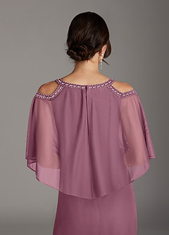Azazie Junibee Mother of the Bride Dresses Vintage Mauve Sheath Sequins Mesh Dress image6