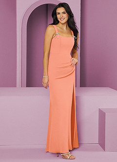 Barbie ♥ Azazie Bridesmaid Dresses Sunset Mermaid Pleated Chiffon Dress image4