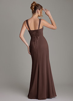 Azazie Agustina Bridesmaid Dresses Ganache Mermaid Corset Chiffon Dress image7