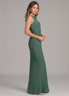 Azazie Allettie Bridesmaid Dresses Sea Moss Mermaid Chiffon Dress image7