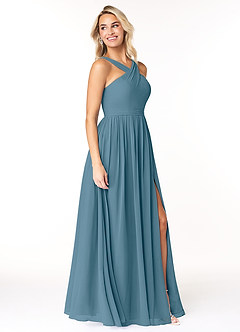 Azazie Elvira Bridesmaid Dresses Bermuda A-Line Pleated Chiffon Dress image4