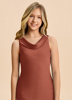 Azazie Rylina Junior Klä av Sjöjungfru i Stretch Satin image6