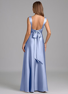 Azazie Beatrice 신부 들러리 드레스 A라인 스윗하트 네크라인 스트레치 새틴 바닥 길이 드레스 image6