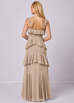 Barbie ♥ Azazie Bridesmaid Dresses Taupe A-Line Sweetheart Neckline Chiffon Dress image5