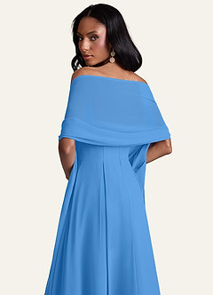 front Azazie Scialle In Chiffon In Colore Abbinato