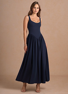 Martha Maxi Klänning Marin image4