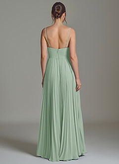 Azazie Catie Bridesmaid Dresses Agave A-Line Sweetheart Neckline Chiffon Dress image6