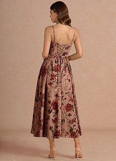 Rowena Mauve Multi Midi Dress image2