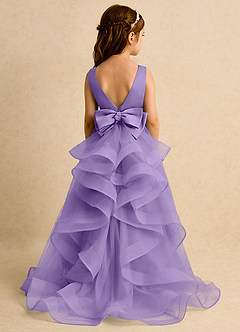 Azazie Lior Robe Demoiselle D'honneur Fillette Robe Princesse en Tulle Plissée Tahiti image7