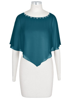 front Azazie Whilhelmina Bolero De Gasa